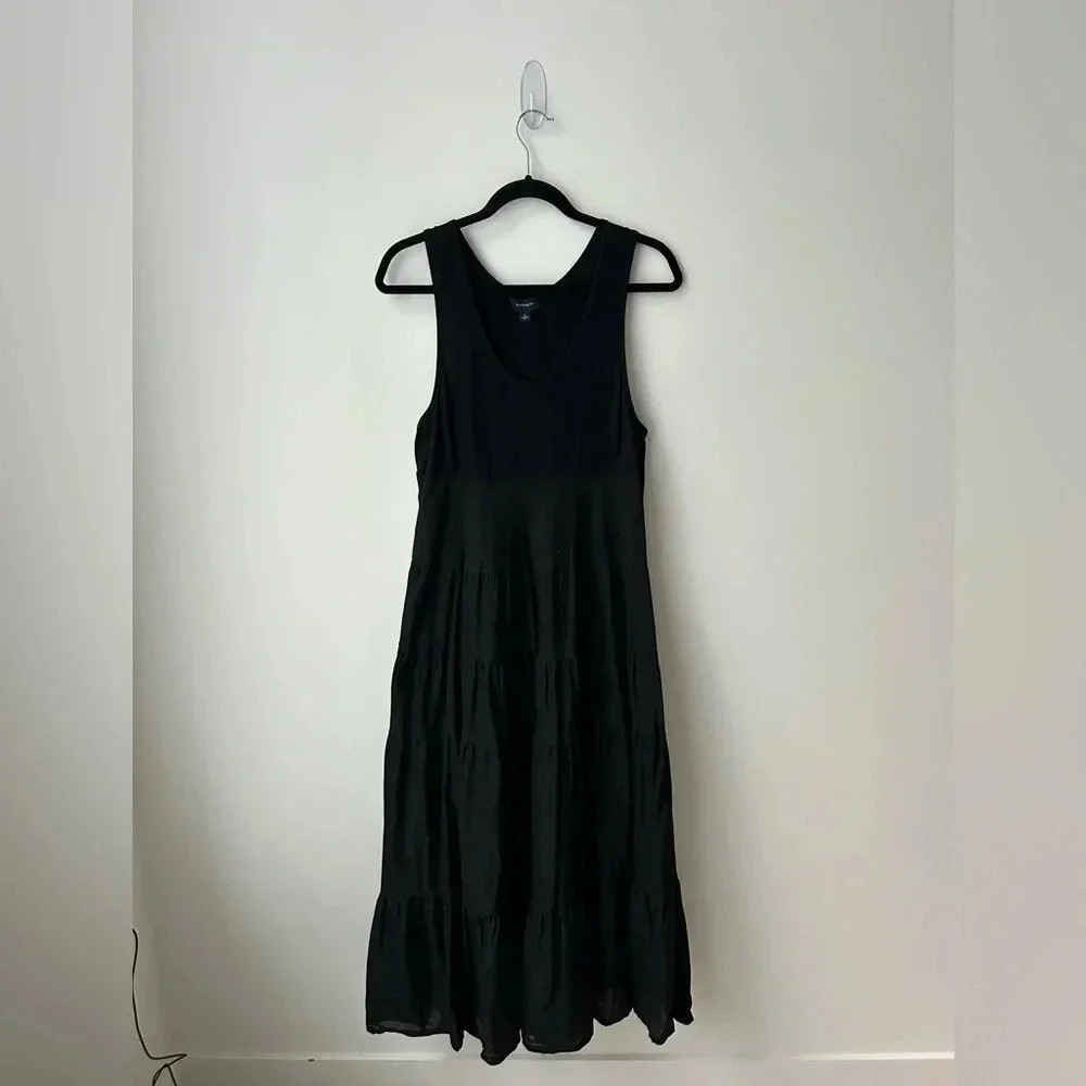 Witchery tiered black maxi dress